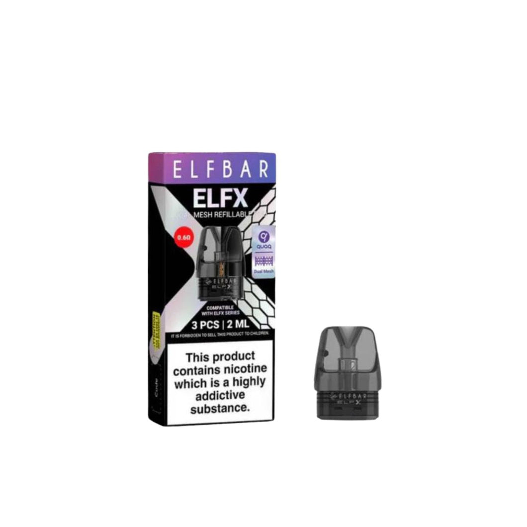 Elf Bar ELFX Empty Refillable Pods (3-Pack) - 0.6ohm