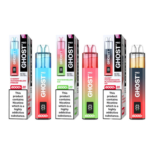 Ghost Pro 6000 + 20mg Disposable Vape Kit - 6000 Puffs